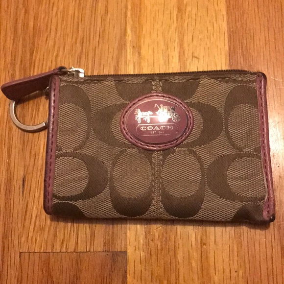 Coach Handbags - Coach Coin Purse with Key Ring